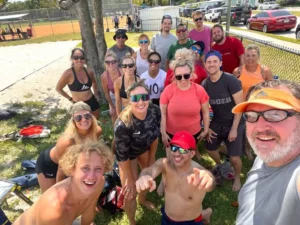 Friends Of Volleyball Solutions At Woodlawn Park In St. Petersburg Florida After A Beach Volleyball Class